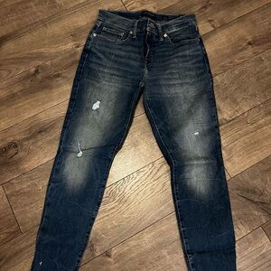 Lucky Brand women’s Ava mid-rise skinny chew hem size 8